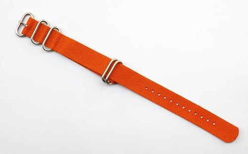 Stech 20mm Nylon NATO Strap for Watch (Orange)
