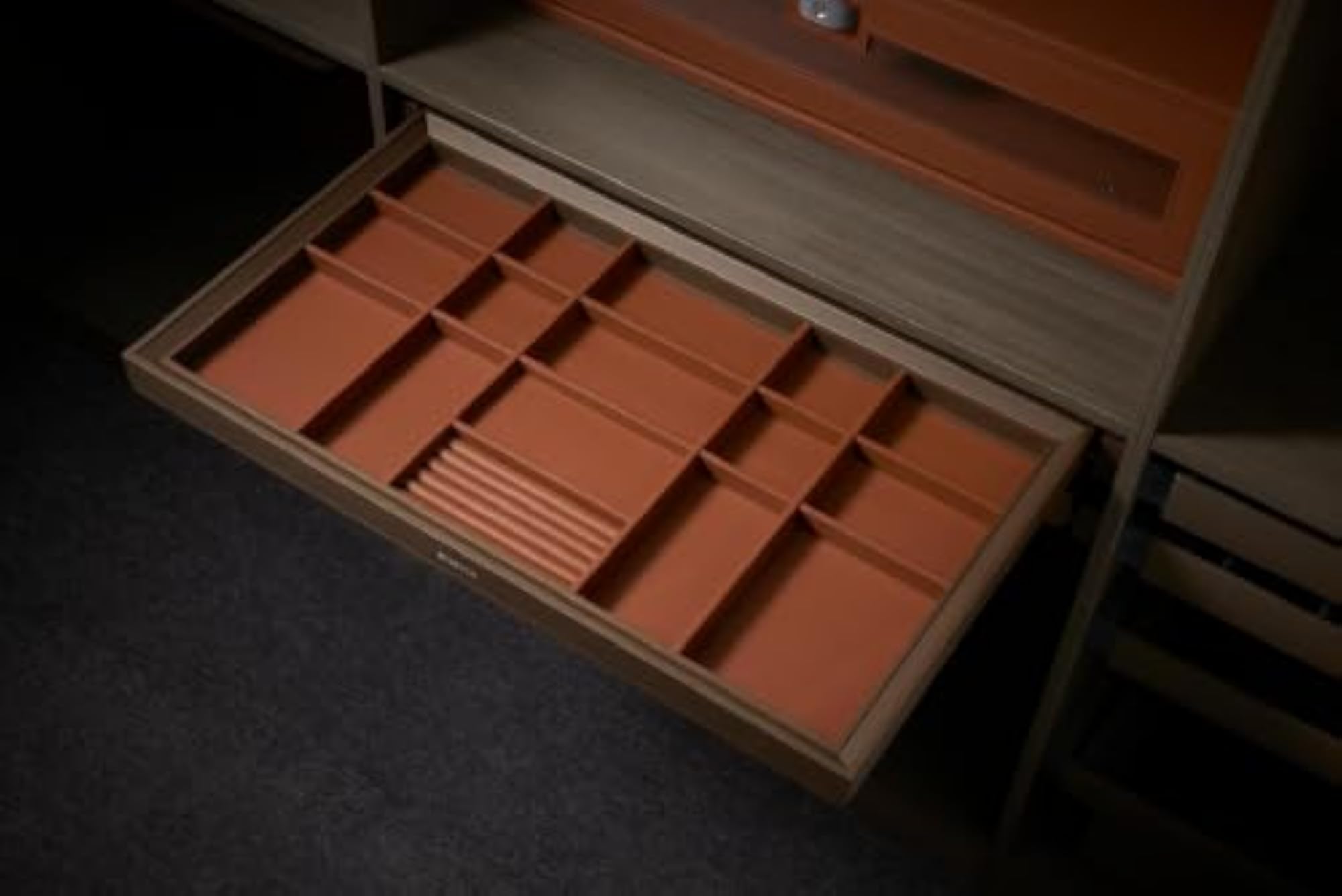 Jewellery Box Drawer Organiser with Multi-Compartment Tray