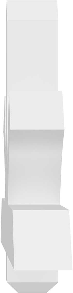 48"W x 20"H x 4"D x 4"F, 10/12 Pitch, Redmond Signature Urethane Gable Bracket, Primed Tan