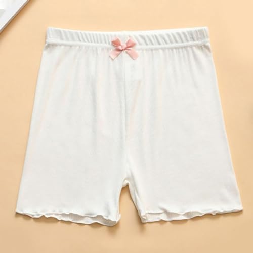 Girls Cartwheel Shorts Ruffle Trim Athletic Biker Shorts Teen Kids Plain Short Leggings Stretch Underwear Yoga Leggings2