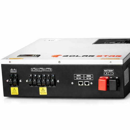 Image of MG Solar Star 4.2KW Hybrid Solar Inverter 24V | 6500W PV Input | True Hybrid (On-Grid + Off-Grid with Net Metering) | Built-in Temperature Controller | Pure Sine Wave | Smart LCD Display