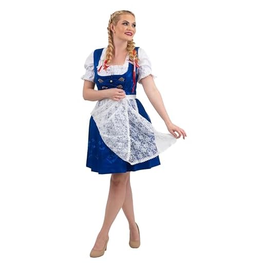 Dirndl Trachten Haus 3-piece Short German Party Oktoberfest Waitress Dress (12)