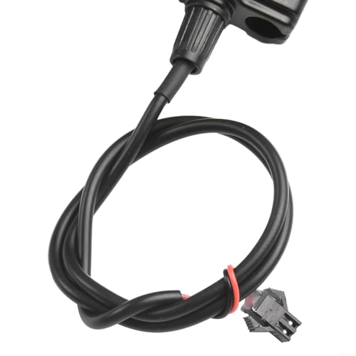 Ebike Mechanical Brake Levers with Parking Button Aluminum Alloy Electric Bicycle Replacement Parts Rearview Mirror Hole Pair