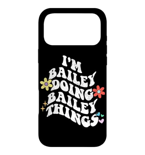 Retro Groovy Im BAILEY Doing BAILEY Things Funny Mother �X�}�z�P�[�X iPhone 17 Pro Max �p