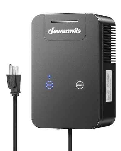 DEWENWILS 200W Low Voltage Landscape Transformer 2 Zones WiFi Low Voltage Transformer Weatherproof for Landscape Lighting 120V AC to 12/15V AC Compatible with Alexa Google Assistant FCC Listed