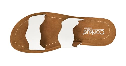 Image of Corkys Footwear Women's Wishy Washy Two Strap Sandal - Trendy and Chic Strap Design, Comfortable, Lightweight, and Durable Summer Sandals for Versatile Fashion