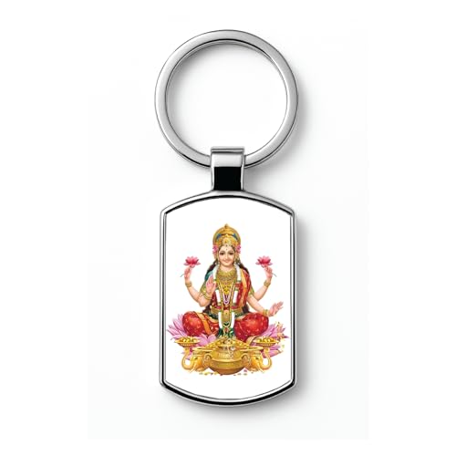 Image of Stylish Metal Keychains with Permanent Glossy Print - Inspirational Quotes & Spiritual Designs - Perfect Key chains for loved ones, Personal Use, Gifts & Return Gifts