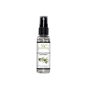 EuroSpa Aromatics Pure Eucalyptus Oil ShowerMist and Steam Room Spray, All-Natural Premium Aromatherapy Essential Oils – Pure Eucalyptus, 2oz