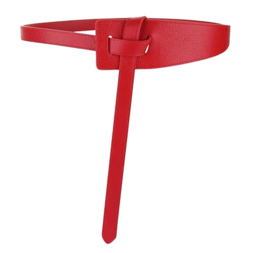 Rfmfkkg Knot Soft Leather Long Waistband Female Waist Wide Coat Corset Belts For Women Clothing Accessories