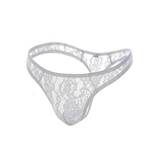 Men's lace ruffled Frilly Sissy thong panties Sexy low-rise thong Comfortable men's thong underwear2