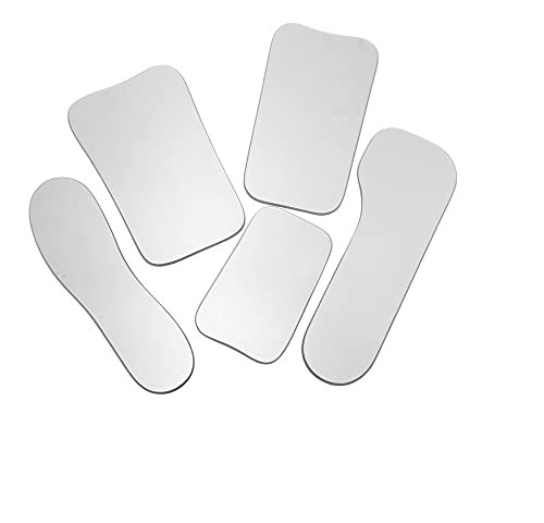 ENTY 5Pcs/Set Intraoral Mirrors Photography Mirrors Reflector Mirror Glass Occlusal Mirror,Two-sided Orthodontic Mirror Tool