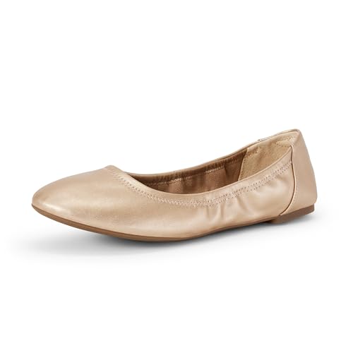 Amazon Essentials Ballerines plates Belice pour femme, or rose, pointure 37