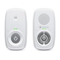 Motorola Nursery AM21 Audio-Babyphone – Digitaler Monitor mit DECT-Technologie zur Audioüberwachung – große Reichweite – hochempfindliches Mikrofon – Weiß