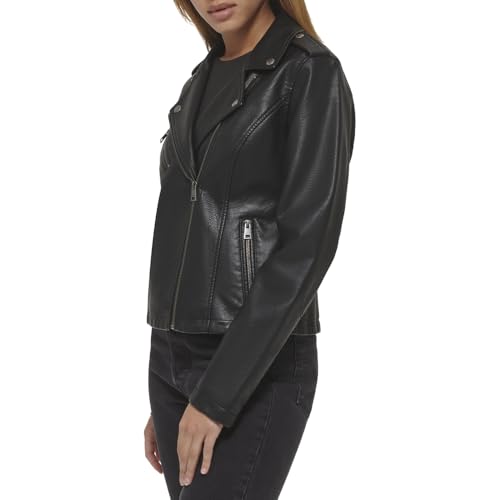 Image of Levi's Women's Classic Faux Leather Moto Jacket Coat