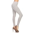 Leggings Depot Cotton Women's Premium Quality Ultra Soft Solid Leggings
