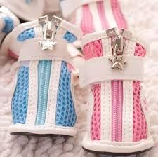 Image of Dog Shoes for Shih Tzu, Golden Retriever, German Shepherd /Summer Heat Dog Boot Adjustable Non-Slip, PU Paw Protector-Waterproof Size- for 31 to 45 Kg All Dogs (L X W Paw-3.94 x 3.14) Inch