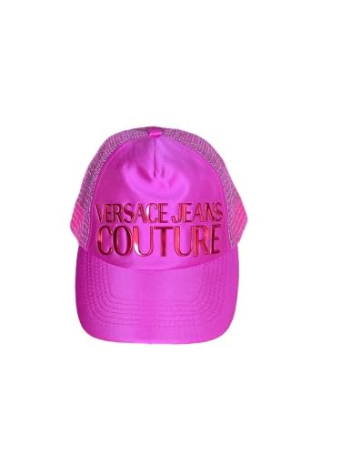 VERSACE JEANS COUTURE Gorra de béisbol de malla, color rosa, Rosa., Talla única