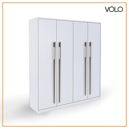 Image of VOLO Aluminium Wardrobe Handle - Elegant Pull Handle for Wardrobe Doors, Cabinet Doors, and Drawers in Kitchen, Office, and Bedroom (Pack of 2 Pieces) (SAC-40 Satin 36 Inch (900mm))