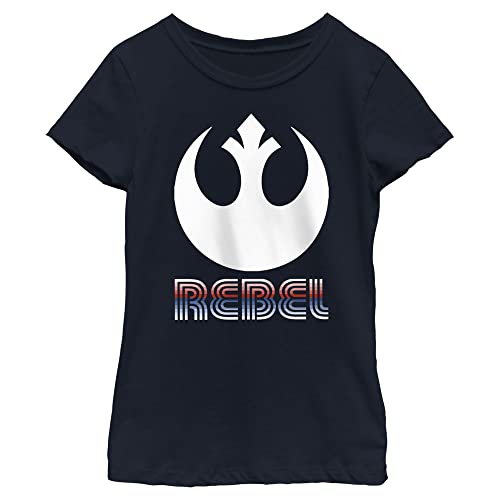 Image of STAR WARS Girls' Striped Rebel Emblem