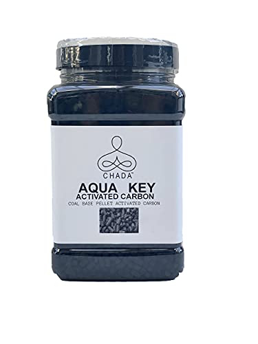 CHADA Aqua Key Activated Charcoal is Coal Base Pellet Activated Carbon; eliminates Discoloration, Odors, and impurities, Ideal for All Aquarium Filters and Excellent Soil Conditioner (1.25 lbs)