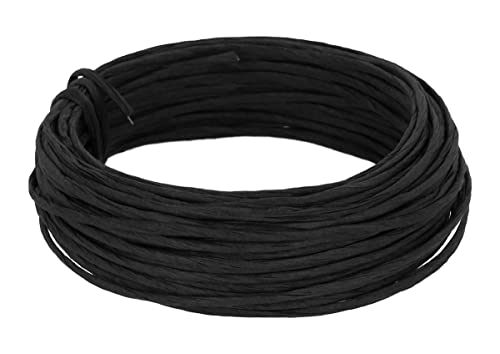 INNSPIRO Alambre recubierto de papel color negro 3mm.x10m., maleable, para crear formas, manualidades y decoración