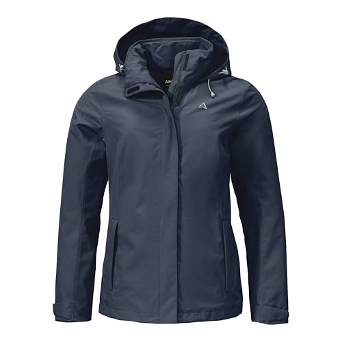 Schöffel Damen Jacket Gmund L Regenjacke, Navy Blazer, 40