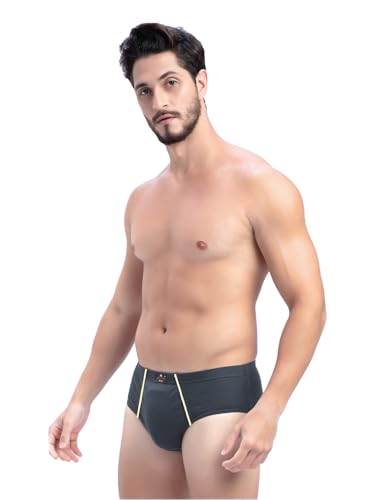 Image of Milton Mens Pure Cotton Solid Briefs with Inner Elastic|Premium Soft Breathable Underwear for Men|Comfort-Fit Waistband for All-Day Wear|Multi-Color, Color Name May Vary as per Availability|Pack of 3