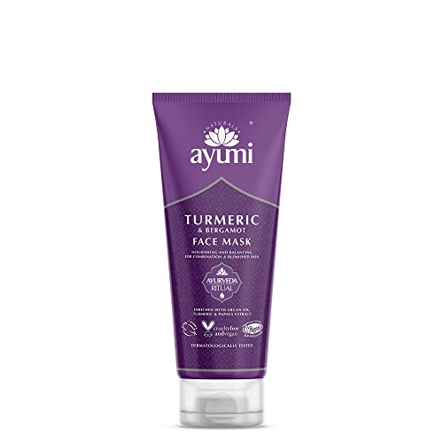 Ayumi Turmeric & Bergamot Face Mask. Vegan, Cruelty-Free, Dermatologically-Tested, 1 x 100ml