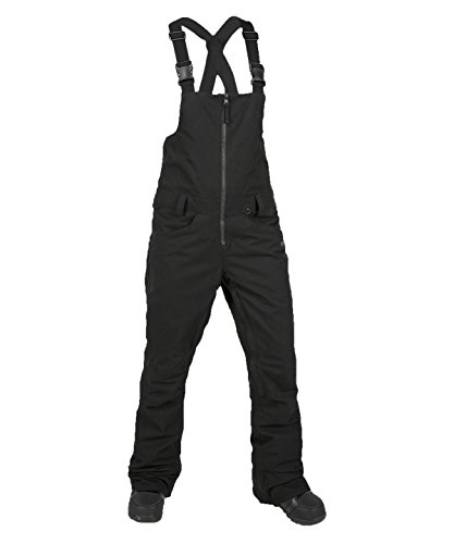 Volcom Junior's Verdi BIB 2 Layer Shell Snow Overall, Black, Extra Small