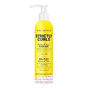 Marc Anthony Define & Hold Flex Hair Styling Gel, Strictly Curls – Medium to Coarse Curls – High Hold, Long-Lasting Frizz Control & Added Shine with Shea Butter – Anti-Frizz Hair Products for Women