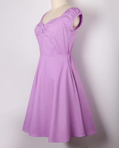 Image of YARN & INK Retro Swing Dresses for Women 1950s Vintage Rockabilly Clothes Pinup Clothing Cocktail Party Dress
