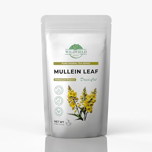 Image of 4 oz. Mullen Tea Mullein Tea Leaf (Verbascum L.) - 113g Mullen Leaves Mullein Loose Leaf Hoja De Gordolobo