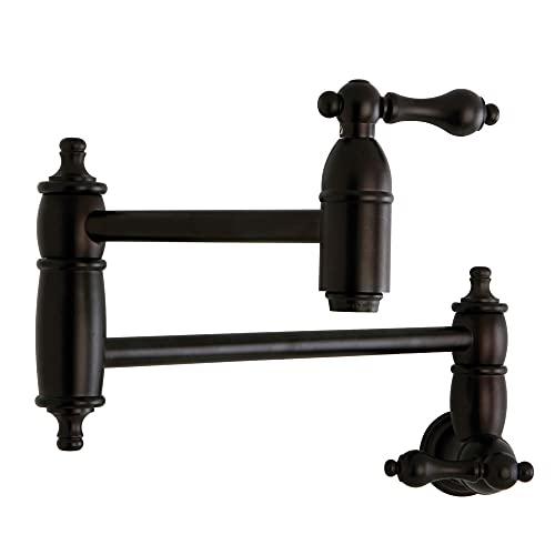Kingston Brass KS3105AL Restoration Pot Filler, Oil Rubbed Bronze,8-1/8-Inch Spout Height Kingston Brass KS3105AL Restoration Pot Filler, Oil Rubbed Bronze,8-1/8-Inch Spout Height