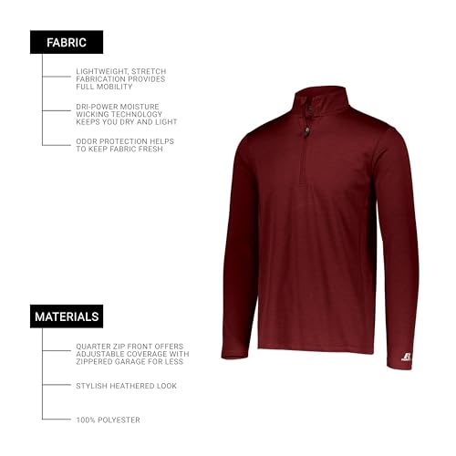 Image of Russell Athletic Men's Lightweight Performance 1 /4 Zip