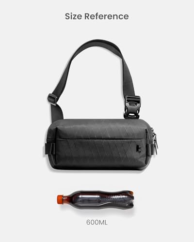 tomtoc Compact EDC Sling Bag 3L-10L, Minimalist Crossbody Bag Chest Shoulder Pack for Men Women, X-pac/Recycled Polyester