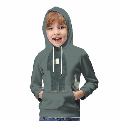 Pull à capuche gorille 3D pour garçon et fille, le vêtement doux de la rentrée - 5