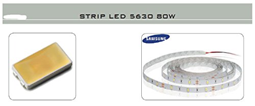 Striscia led 60 al mt luce bianca neutra ip65 5 mt...