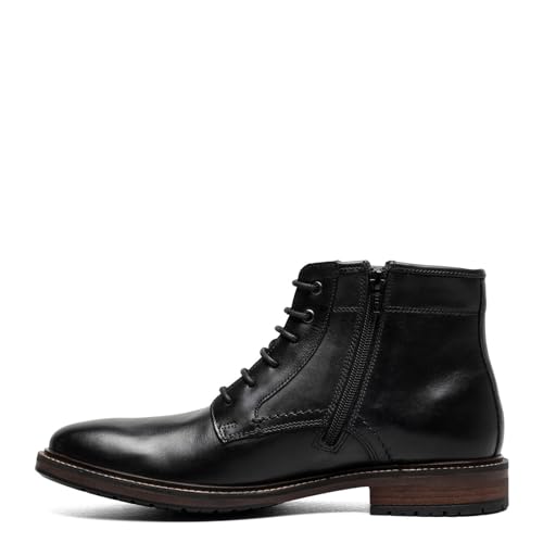 Florsheim Mens, Forge Plain Toe Lace Boot Black4