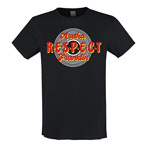 T-shirt RESPECT noir Amplified taille L pour vos sorties urbaines