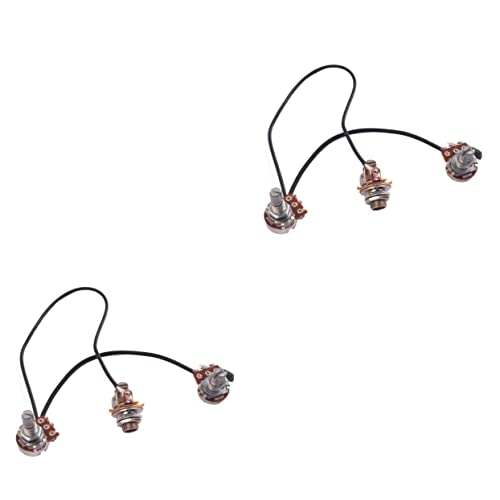 Vaguelly 6個ポテンショメーター ギター用トーンシャフト部品 エレキギター