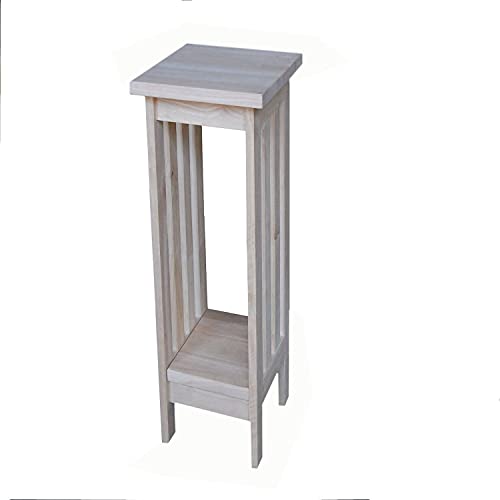 31Kqtn3J8LL International Concepts Unfinished Wood Plant Stand Size: 24"