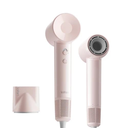 Image of Laifen Air Hair Dryer, Lightweight and Palm-Sized Compact, 15x High-Speed Drying with 110, 000 RPM Powerful Motor, Smart Temperature Control, 200 Million Negative Ions, Matte Pink