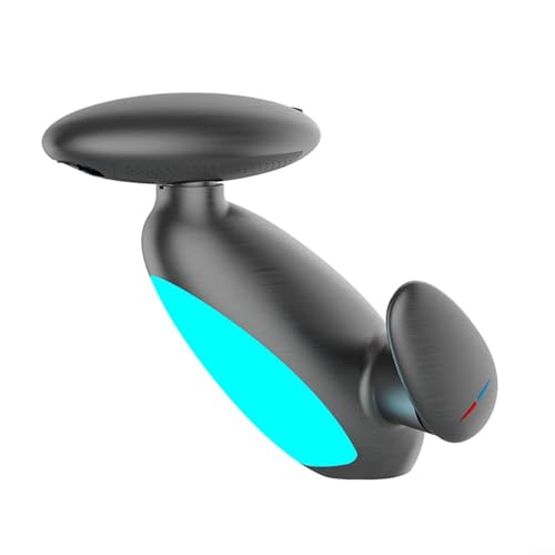 Entgoinggo Rubinetto per lavabo a 4 vie estraibile freddo e caldo, temperatura LED 360°, spruzzatore flessibile per una migliore esperienza di bagno (grigio)