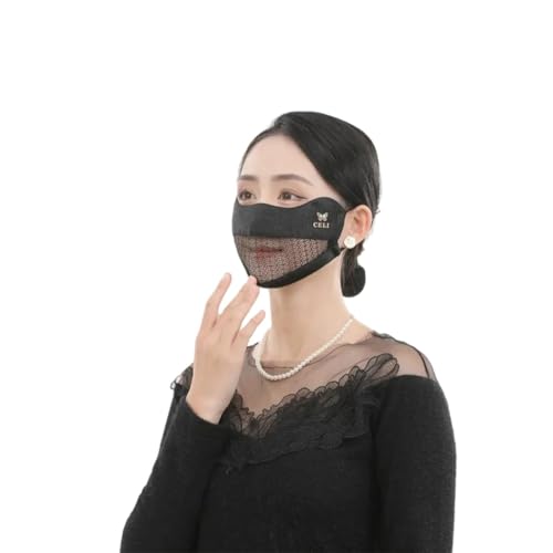 MNVXBSOI UV Face Cover UPF 50+ Sun Protection Cooling Sunscreen Ice Silk Mesh Mask Breathable Milk Fiber Women