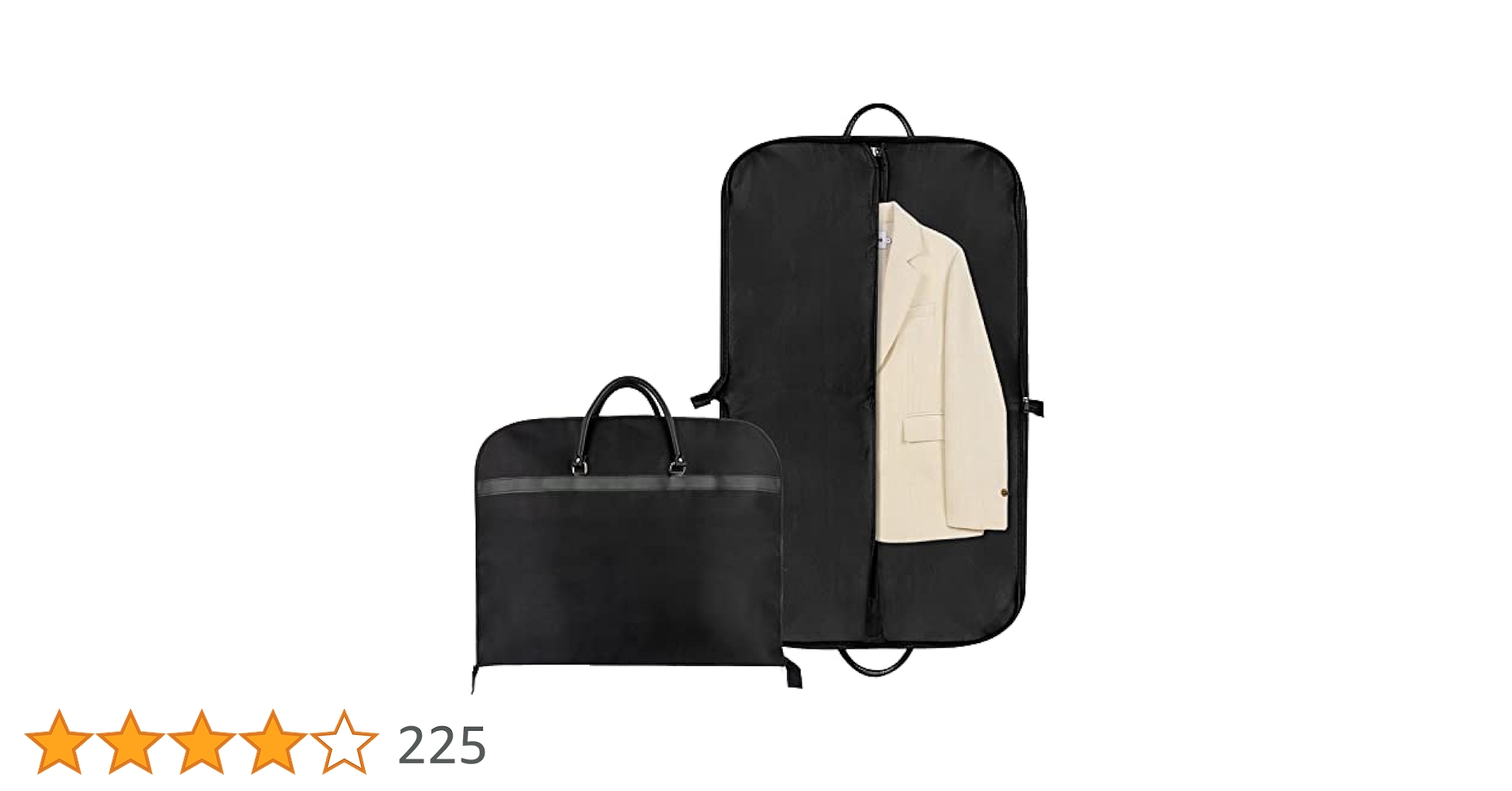 Borsa Porta Abiti Da Viaggio 60x100 Cm - Tessuto Oxford Impermeabile - Antipolvere Per Giacche, Abiti E Camicie - Nero