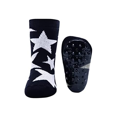Calcetines EWERS con suela antideslizante y diseño de estrellas Negro Cover