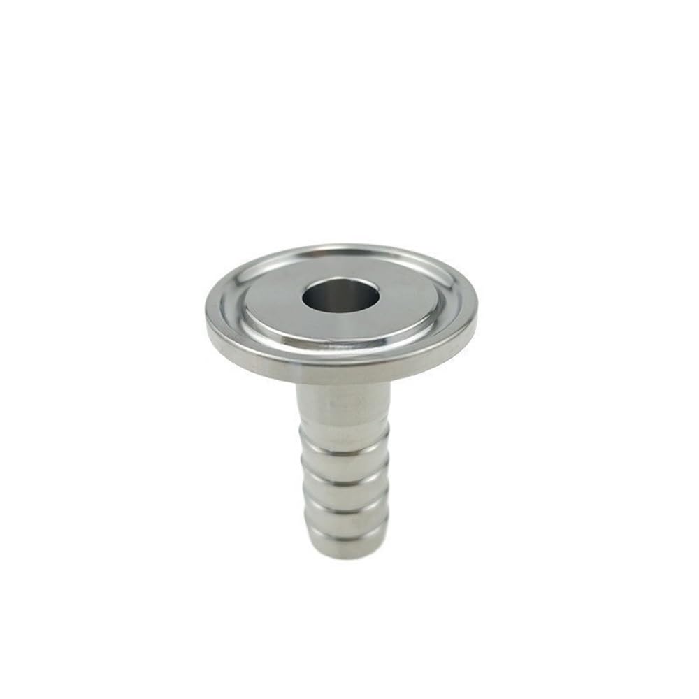 Raccord cannelé pour tuyau, TC34mm Tri pince tuyau raccord barbelé 304 acier inoxydable tuyau d'arrosage adaptateur 12.7/20mm(12.7mmx34)