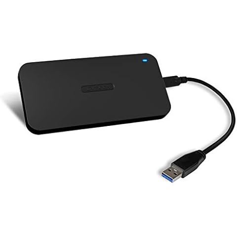 ICYNano MB809U3-1M2B - 1x M.2 SATA SSD zu USB 3.2 Gen1 Adapter externes Gehäuse 5Gbps schwarz Kabel Inklusive Cover