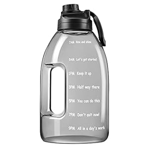 Trinkflasche Sport Wasserflasche Flasche 3.78 liter Große 1 Gallon 3 l Trinkflaschen BPA Frei Gym Auslaufsicher 05 (3…