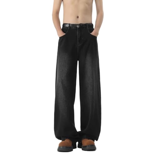 Men's Jeans Summer Thin American Loose Straight Casual Long Pants3